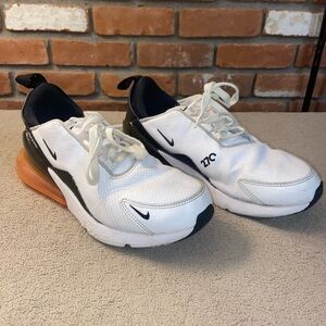 Nike Air Max 270 Leather White with Black and Red/Orange Accents
